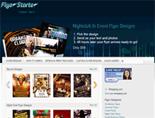 Tablet Screenshot of flyerstarter.com